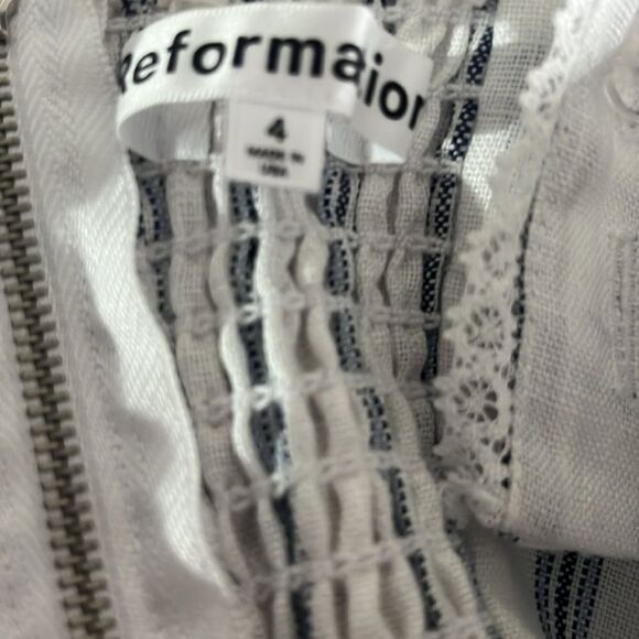 Reformation Tagliatelle Linen Dress 4 NEW $278 - Picture 8 of 8